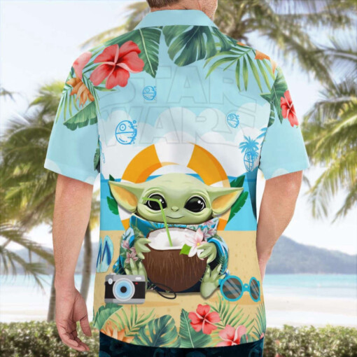 Star Wars Baby Yoda Hawaiian Shirt Summer Aloha Shirt For Men Women