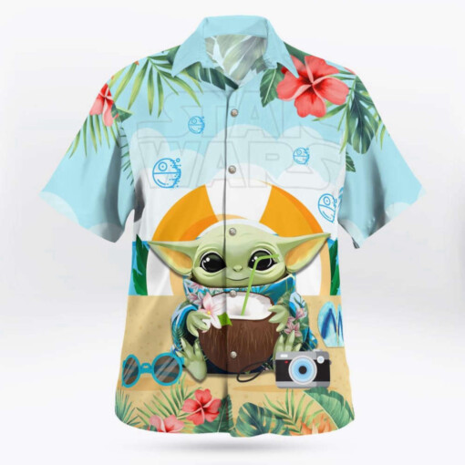 Star Wars Baby Yoda Hawaiian Shirt Summer Aloha Shirt For Men Women