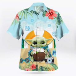 Star Wars Baby Yoda Hawaiian Shirt Summer Aloha Shirt For Men Women - Dream Art Europa