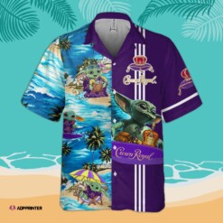 Star Wars Baby Yoda Surfing Crown Royal Hawaiian Shirt