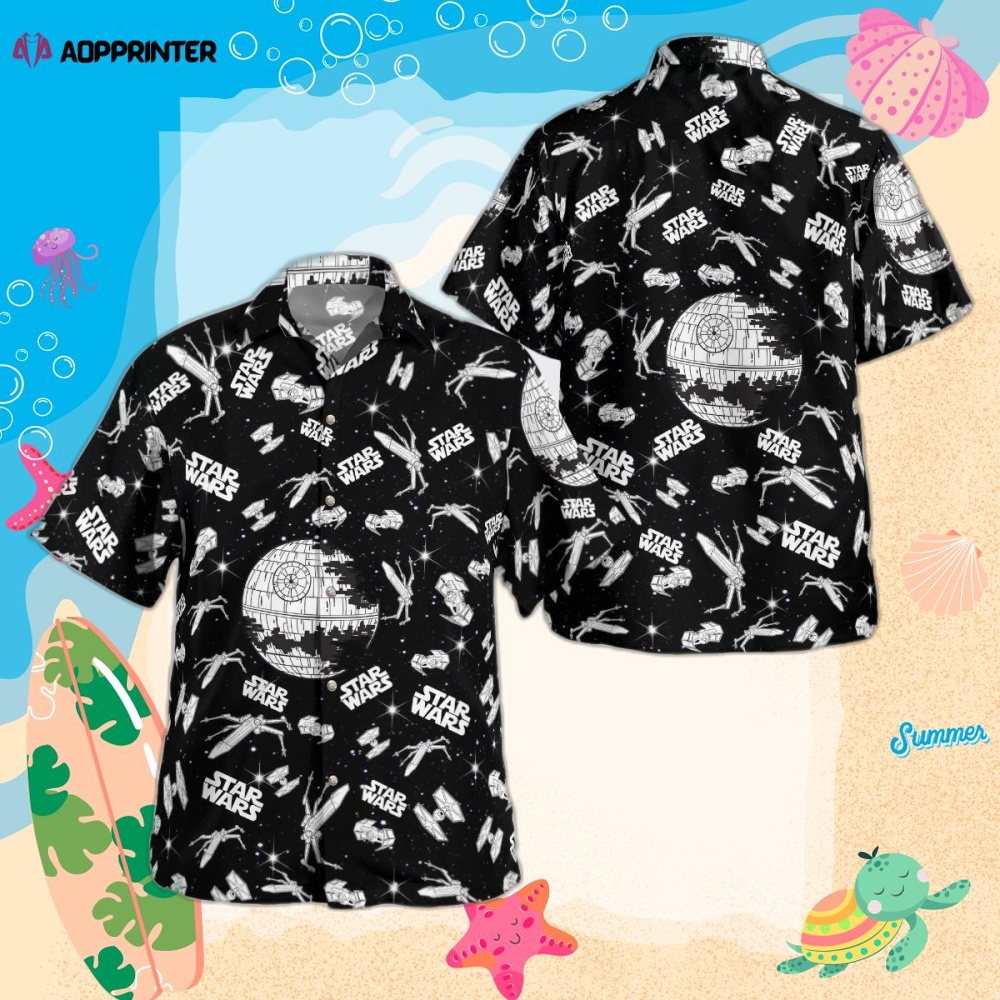 Star Wars Black Hawaiian Shirt Summer Aloha Shirt For Men Women