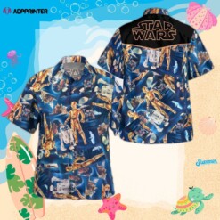 Star Wars C 3po And R2 D2 Hawaiian Shirt Summer Aloha Shirt For Men Women