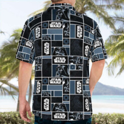 Star Wars Darth Vader Geometric Pattern Black Hawaiian Shirt Summer Aloha Shirt For Men Women - Dream Art Europa