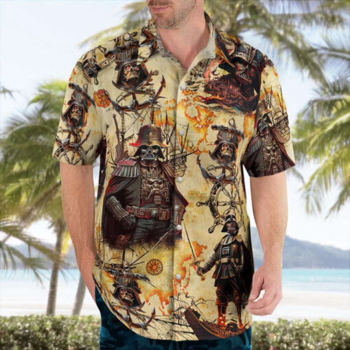 Star Wars Darth Vader Pirates Hawaiian Shirt Summer Aloha Shirt For Men Women