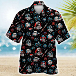 Star Wars Darth Vader Storm Trooper Dark Side Black Hawaiian Shirt Summer Aloha Shirt For Men Women - Dream Art Europa