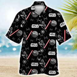 Star Wars Darth Vader With Light Saber Hawaiian Shirt Summer Aloha Shirt For Men Women - Dream Art Europa