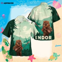 Star Wars Endor Hawaiian Shirt Summer Aloha Shirt For Men Women