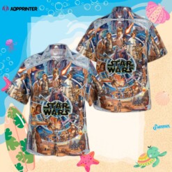 Star Wars Mens Hawaiian Shirt Summer Aloha Shirt For Men Women