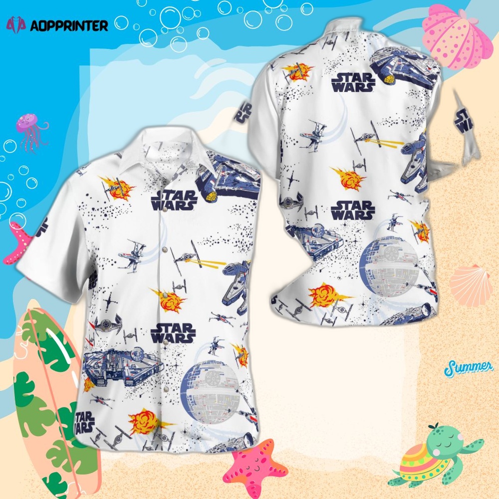 Star Wars Ships Hawaiian Shirt Summer Aloha Shirt For Men Women