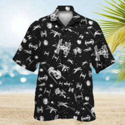 Star Wars Spacecraft Pattern Hawaiian Shirt Summer Aloha Shirt For Men Women - Dream Art Europa