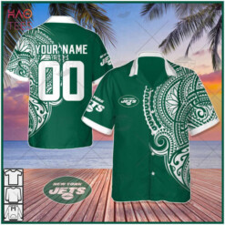 Summer Personalize NFL New York Jets Polynesian Tattoo Design Hawaiian Shirt Aloha Shirt For Men Women