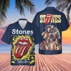The Rolling Stones Band Tongue Symbol Hawaiian Shirt - Dream Art Europa