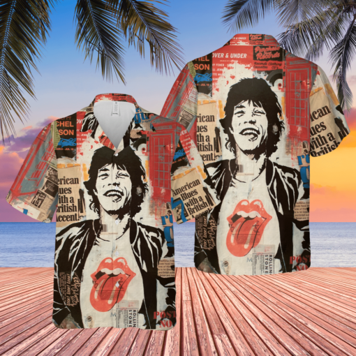 The Rolling Stones Mick Jagger Art Hawaiian Shirt