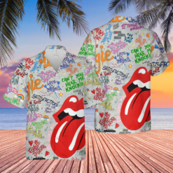 The Rolling Stones Songs Tongue Logo Hawaiian Shirt - Dream Art Europa