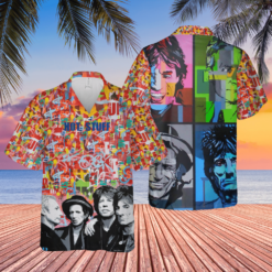 The Rolling Stones The Rock n Roll Legend Colorful Pattern Hawaiian Shirt - Dream Art Europa