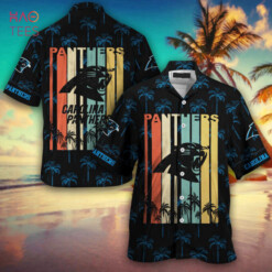 Carolina Panthers NFL Hawaiian Shirt Retro Vintage Summer Button Shirt