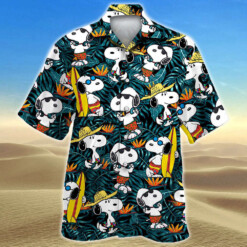 Tropical Snoopy Summer Time Hawaiian Shirt Summer Aloha Shirt For Men Women - Dream Art Europa