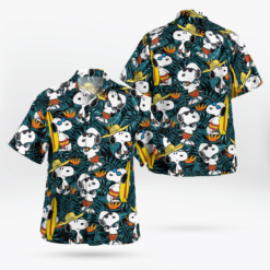 Tropical Snoopy Summer Time Hawaiian Shirt Summer Aloha Shirt For Men Women - Dream Art Europa