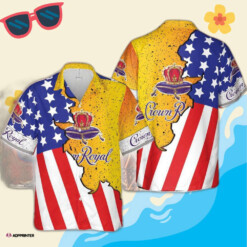 US Flag Crown Royal Hawaiian Shirt Summer Trending New Aloha Shirt For Men Women