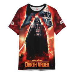 Star Wars Darth Vader Fire  Gift For Fans T-Shirt