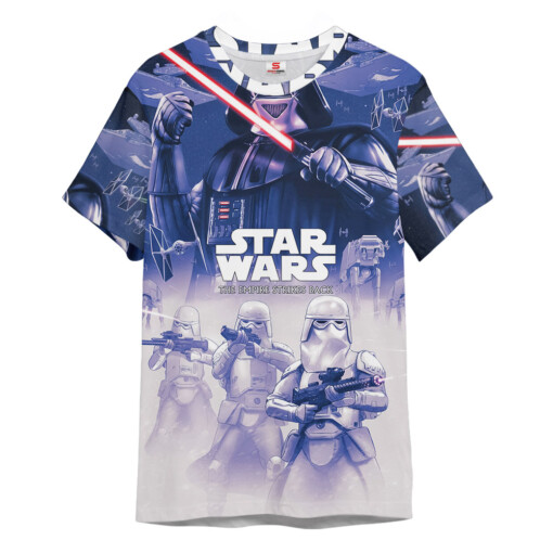 Star Wars The Empire Strikes Back White Purple Gift For Fans T-Shirt