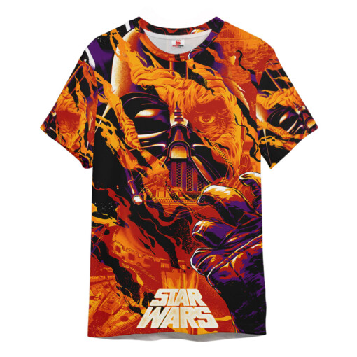 Star Wars Darth Vader Fire Gift For Fans T-Shirt