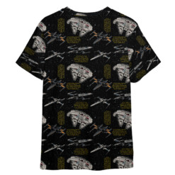 Star Wars Pattern Black Gift For Fans T-Shirt - Dream Art Europa