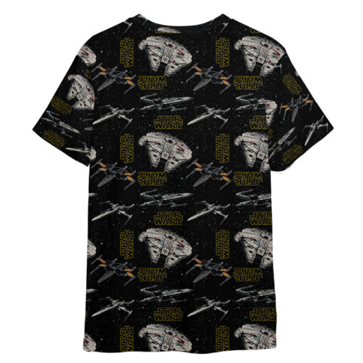 Star Wars Pattern Black Gift For Fans T-Shirt