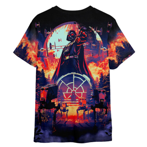 Star Wars Darth Vader Red Purple Gift For Fans T-Shirt