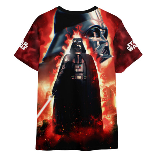 Star Wars Darth Vader Fire  Gift For Fans T-Shirt