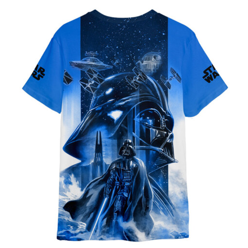 Star Wars Darth Vader Blue Galaxy Gift For Fans T-Shirt