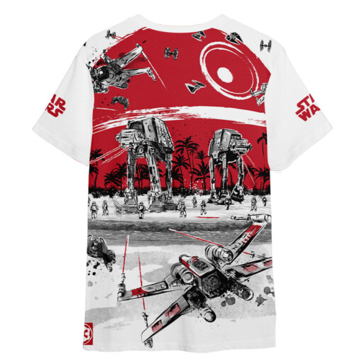 Star Wars Black White Red Gift For Fans T-Shirt