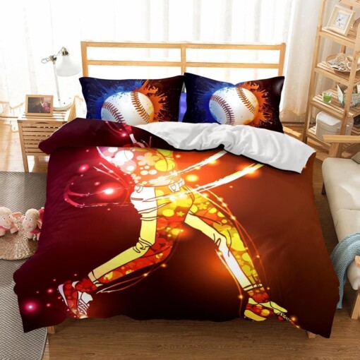 3D Bedding Baseball Printed Bedding Sets Duvet Cover Set