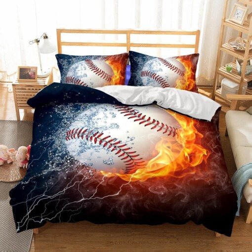 3D Bedding Baseball Printed 3 Bedding Sets Duvet Cover Set