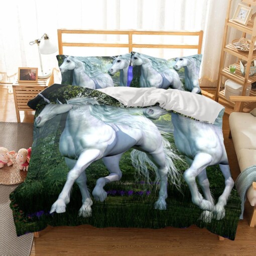 3D Bedding Animal Unicorn Printed  Bedding Sets Duvet Cover Set