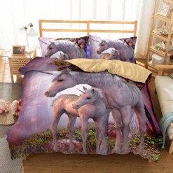 3D Bedding Animal Unicorn Printed Bedding Sets Duvet Cover