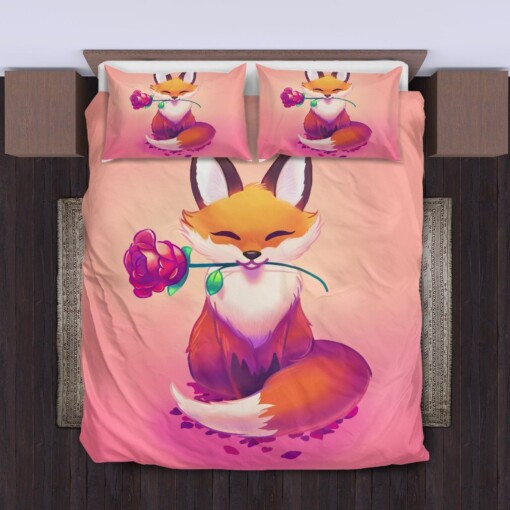 Cute Fox Bedding Set