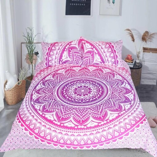 Pink/Purple Mandala Bedding Set