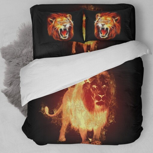 Fire Lion Bedding Set