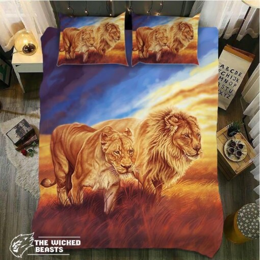 Springfield Lion Bedroom Duvet Cover Bedding Sets