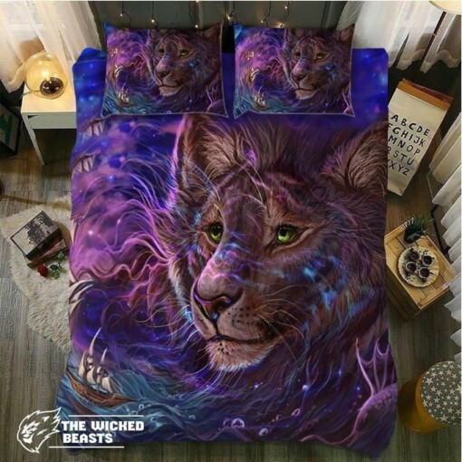 Dreaming Lion Bedroom Duvet Cover Bedding Sets