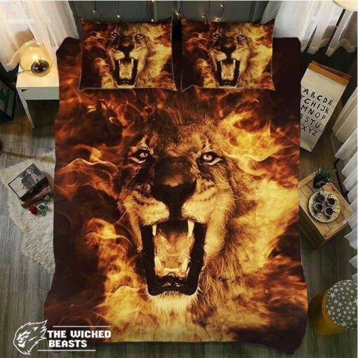 Fire Lion Bedroom Duvet Cover Bedding Sets