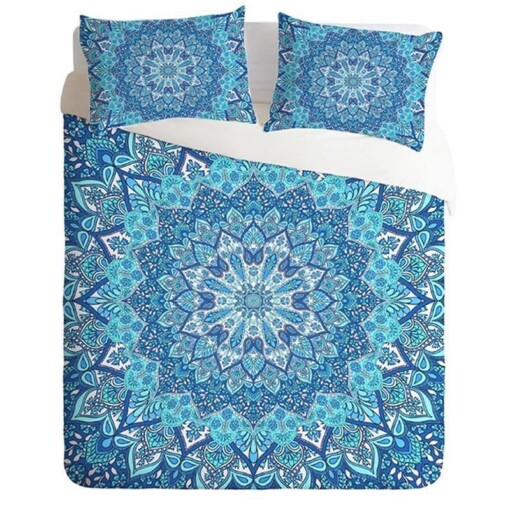 Bohemian Light Blue Bedding Set