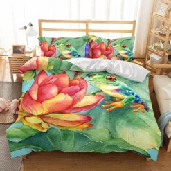 Bedding 3D Animal Frog Printed  Bedding Sets Duvet Cover Set