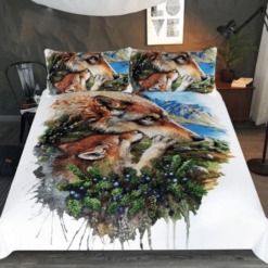 Animal Wolf Landscape Bedding Set