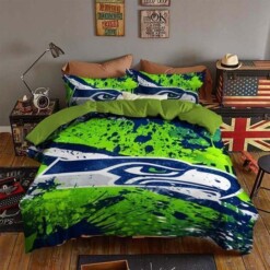 Seattle Seahawks B160973 Bedding Set Sleepy Halloweenand Christmas Sale