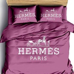 Hermes 03 Bedding Sets Duvet Cover Bedroom Luxury Brand Bedding