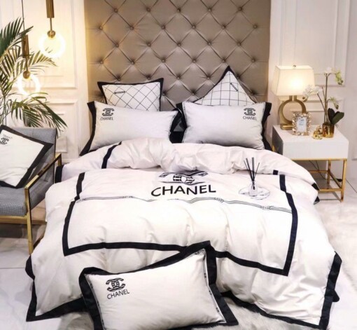 Luxury Cn Chanel Type 85 Bedding Sets Duvet Cover Luxury Brand Bedroom Sets
