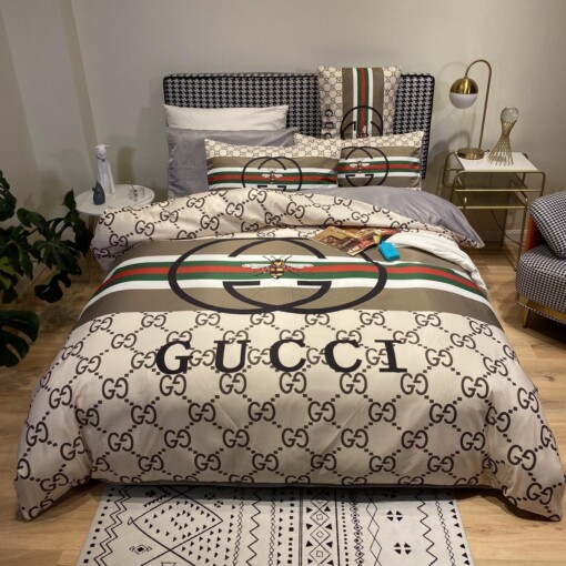 Luxury Gc Gucci Type 21 Bedding Sets Duvet Cover Luxury Brand Bedroom Sets