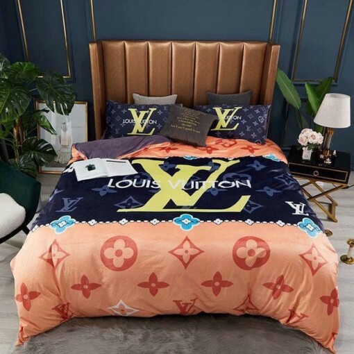 Lv Type 68 Bedding Sets Duvet Cover Lv Bedroom Sets Luxury Brand Bedding
